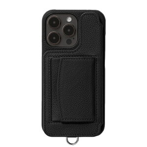 yK戵XzDEMIU POCHE iPhone16Pro BLACK gуP[X(f~E)