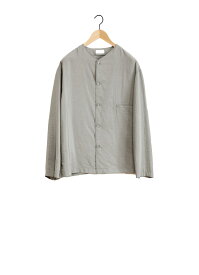 【正規取扱店】LEMAIRE COLLARLESS SHIRTLIGHT MISTY GREY(ルメール)