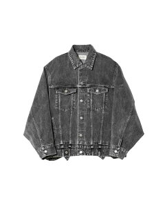 �y���K�戵�X�zbeautiful people double-end selvedge denim blouson blk bleach �r���[�e�B�t���s�[�v��