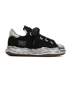 【正規取扱店】Maison MIHARA YASUHIRO スニーカー BLAKEY PUFFER OG Sole Garment Dyed Canvas Low-top Sneaker BLACK(メゾン ミハラヤスヒロ)