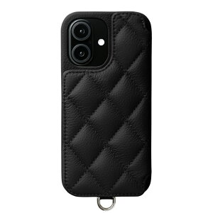 yK戵XzDEMIU GRACE iPhone16 BLACK gуP[Xif~Ej