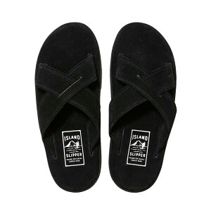 �y���K�戵�X�zISLAND SLIPPER PB223 BLACK SUEDE �N���X���U�[�T���_�� �A�C�����h�X���b�p�[