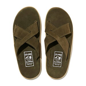 �y���K�戵�X�zISLAND SLIPPER PT223 ARMY SUEDE �N���X���U�[�T���_�� �A�C�����h�X���b�p�[