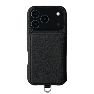 �y���K�戵�X�zDEMIU POCHE FLAT iPhone17ProMax BLACK �g�уP�[�X(�f�~���E)