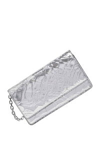 yK戵XzMAISON MARGIELA WALLET ON CHAIN MEDIUM ~[`F[EHbg SILVER (]}WF)
