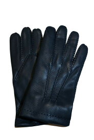 【正規取扱店】DENTS フロントボタンレザーグローブ M5-1547 Deerskin NAVY(ネイビー) (デンツ)