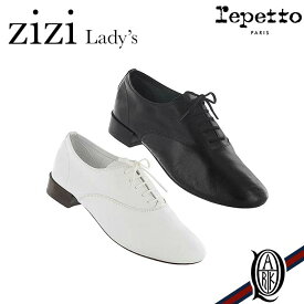 【正規取扱店】repetto Zizi Oxford shoe 2色 Goatskin WHITE BLACK (ジジ レディース レペット ホワイト ブラック やぎ革)