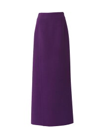 【正規取扱店】beautiful people 17-18A/W バイカラービーバーオイランスカート purple (ビューティフルピープル)