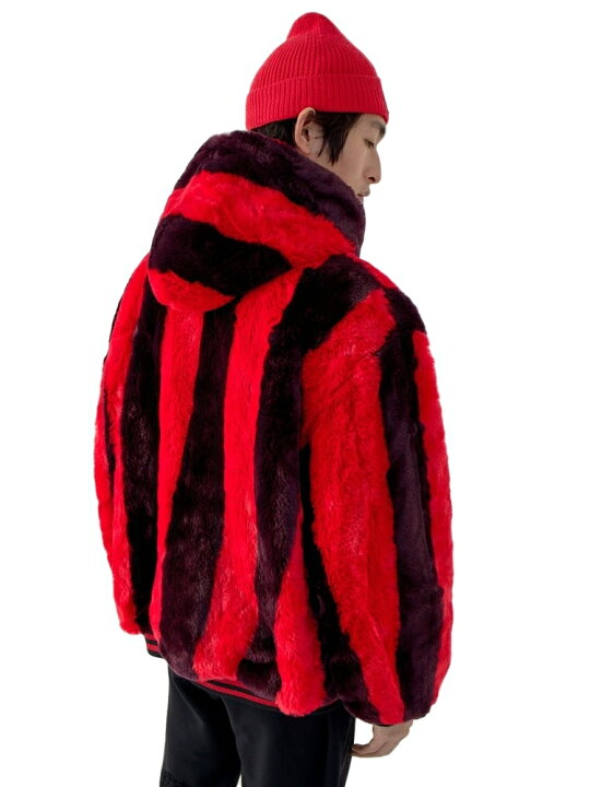 楽天市場】【正規取扱店】MARCELO BURLON FAKE FUR BOMBER RED DARK 