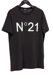 【正規取扱店】N°21 ヌメロ ヴェントゥーノ 定番ロゴカットソー BLACK