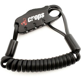 crops/クロップス SPD04-BR90 Q-BIRO mini（Q-バイロミニ） ブラック コイルケーブルロック 自転車用品