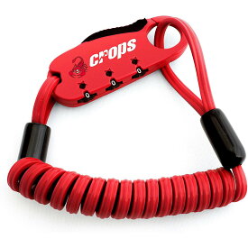 crops/クロップス SPD04-BR90 Q-BIRO mini （Q-バイロミニ） レッド コイルケーブルロック 自転車用品