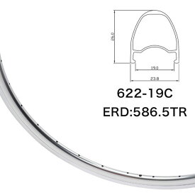 Dixna バンテージ19 リム 700C 32H ポリッシュシルバー ディズナ