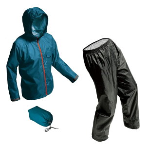 Makku/マック ADJUST MAKKU LIGHT AS-7100 M ブルー/グレー(AS7100-D346) レインウェア 合羽 上下セット