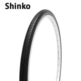 27インチ 自転車タイヤ SR078 27×1-3/8 W/O ブラック/ブラウン Deming L/L スタンダードタイヤ Shinko（シンコー）