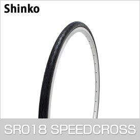 自転車 タイヤ 700C スポーツタイヤ SR018 700×28C W/O 黒 SPEEDCROSS Shinko シンコー