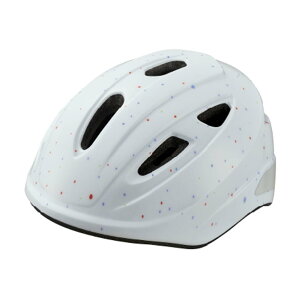 OGK Kabuto AILE Lサイズ ドットホワイト エール キッズヘルメット オージーケーカブト