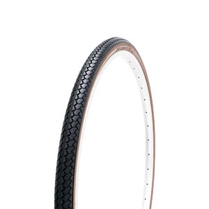 自転車 タイヤ 27インチ スタンダードタイヤ SR078 27×1-3/8 W/O 黒/ブラウン Deming L/L Shinko シンコー