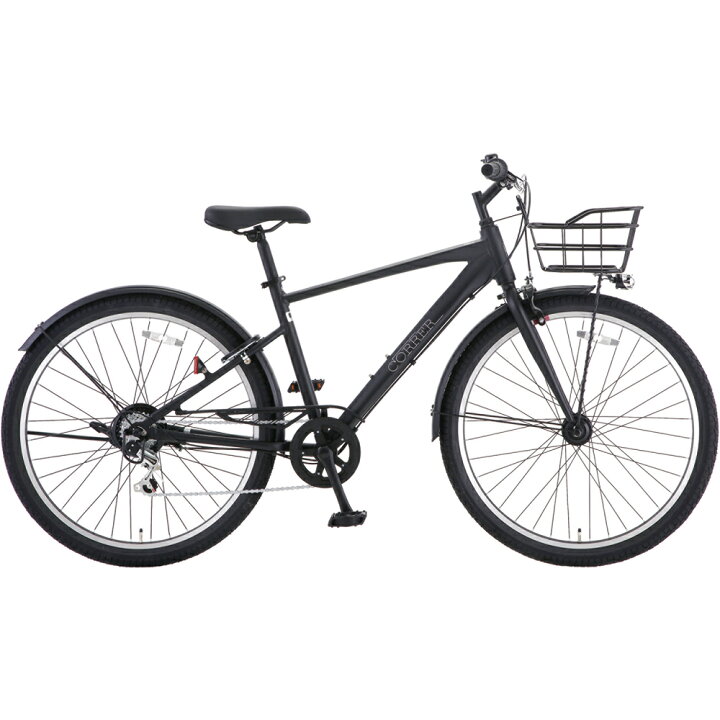 楽天市場】7分組 自転車 27.5インチ クロスバイク コレル 6Sオート 
