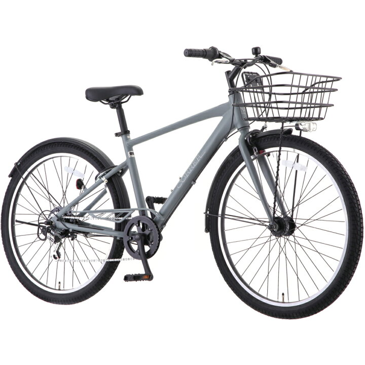 楽天市場】7分組 自転車 27.5インチ クロスバイク コレル 6Sオート 