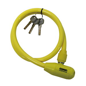 GORIN ゴリン ワイヤー錠 イエロー G-222W 自転車 鍵 カギ