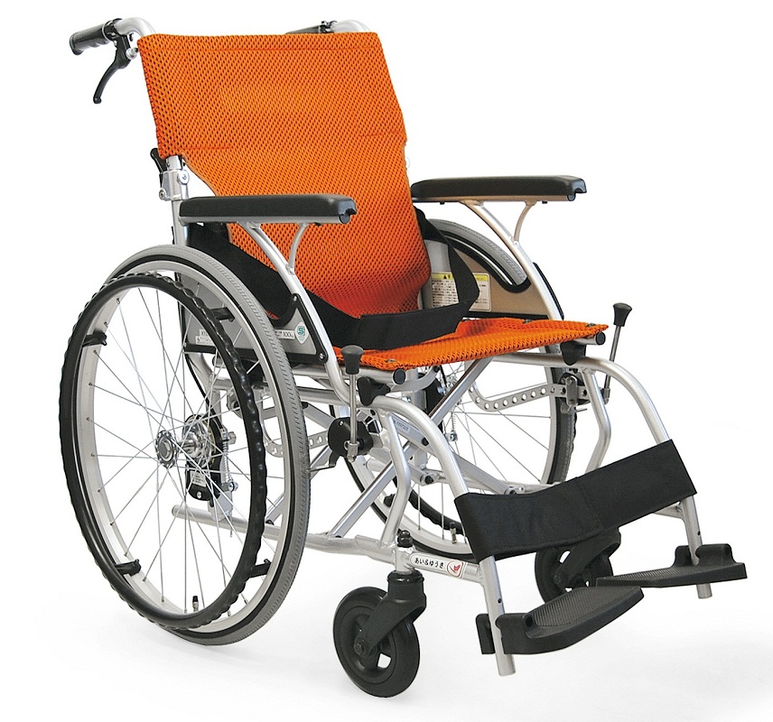 軽量 折りたたみ車椅子(車いす) カワムラサイクル製　AYL22-38(40)バネックスシート【メーカー正規保証付き／条件付き送料無料】 |  セラピーショップ