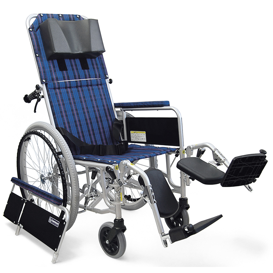 ご購入後も安心のサポート窓口 電話：048-823-4691 フルリクライニング車椅子 車いす メーカー正規保証付き 待望 条件付き送料無料 RR52-NB カワムラサイクル製 セール特価品