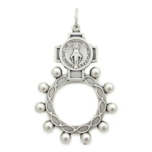 フィンガーロザリオ 不思議のメダイ ペンダント イタリア製