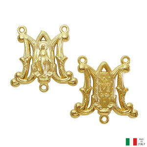 不思議のメダイ AM ロザリオ センターパーツ ゴールド イタリア製 アクセサリーパーツ コネクター