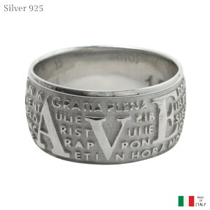 �A���F�E�}���A ���e���� �F�� �����O �w�� �V���o�[ 925 �C�^���A�� AVE MARIA