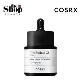 COSRX RXザレチノール0.5オイル 20ml The Retinol 0.5 Oil レチノール フェイスオイル フェイシャルオイル 高濃縮純水レチノール 弾力ケア アンチエージング 毛穴 毛穴ケア 保湿 韓国スキンケア 韓国コスメ