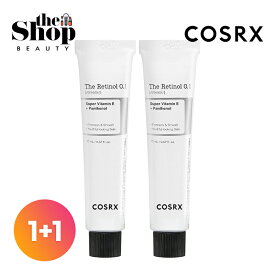 [1+1] COSRX ザレチノール0.1%クリーム 20ml 2個セット Retinol 0.1 Cream レチノール レチノールクリーム 毛穴 弾力ケア しわ改善 くすみ にきび 弾力改善 リフティング ブラックヘッド ホワイトヘッド 韓国クリーム 韓国スキンケア 韓国コスメ