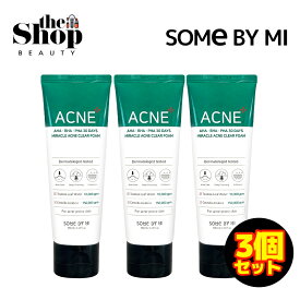 (3個セット)SOME BY MI サムバイミー AHA BHA PHA 30デイズミラクルアクネクリアフォーム 100ml 3個 Aha Bha Pha 30 Days Miracle Acne Clear Foam クレンジング クレンジングフォーム ティーツリー ディープクレンジング にきび肌 フォームクレンザー スキンケア 韓国コスメ