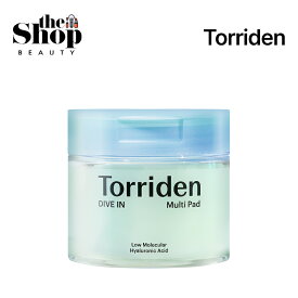 Torriden トリデン ダイブインマルチパッド 80枚 Dive In Low Molecular Hyaluronic Acid Multi Pad スキンケアパッド トナーパッド 化粧水 ふき取りパッド ヒアルロン酸 肌のキメを整える 保湿 水分鎮静 水分補給 弱酸性 ビーガンコスメ スキンケア 韓国コスメ