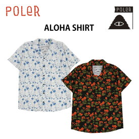 アロハシャツ/春夏/トップス・半袖シャツ/POLER/ポ－ラ－/ALL SEEING・ORCHID FLORAL BLACK/M・L/メンズ/ALOHA SHIRT