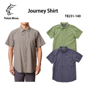 シャツ/ジャーニーシャツ/春夏/TetonBros/ティートンブロス/TB231-140/Brown・Olive・Graphite/S・M・L/メンズ・レディース/Journey Shirt