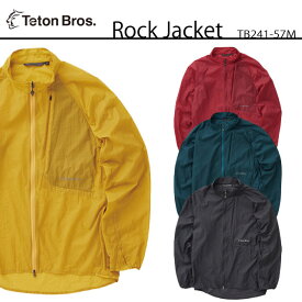 ナイロンジャケット/春夏/ウィンドシェルジャケット/teton bros/ティートンブロス/TB241-57/Yellow / Red / Deep Green / Black/S / M / L / XL/メンズ/New Rock Jacket (Men)