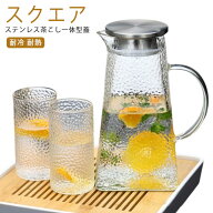 お茶ポット 1.8L 直火対応 ガラスピッチャー 大容量 麦茶ポット 耐熱ガラス ガラスピッチャー 冷水ポット…