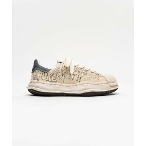 �_�X���S�i10��OFF�N�[�|���z�z���^ Maison MIHARA YASUHIRO|���]���~�n�����X�q�� BLAKEY OG Sole Graffiti Printed Canvas Low_top Sneaker WHITE (A16FW730)�y �������� �z 26SS 26�t�� �X�j�[�J�[ �O���t�B�e�B �v�����g 