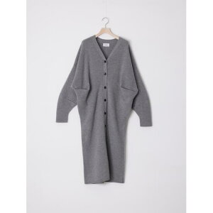 �A�_���X CASHMERE BLENDED LONG CARDIGAN GREY (ADWS-401-43) 24AW 24�H�~�@�J�[�f�B�K���@�����O�J�[�f�B�K��