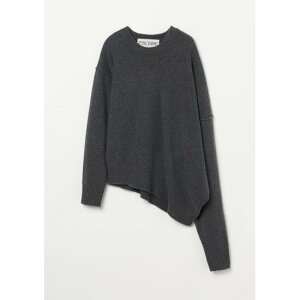 �_�G���g���[�őS�i�ő�P19�{�I4/4(�y)20���`�^ INSCRIRE �y�A���X�N���A�zAsymmetry Sweater CHARCOAL (IC242DAI24AWIBC054) 24AW 24�H�~ �@�j�b�g�@�A�V�����g���[�j�b�g