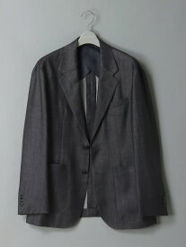 GOOVI ジャケット ウールキュプラ デニムルックシャンブレー ネイビー系 スーツスクエア