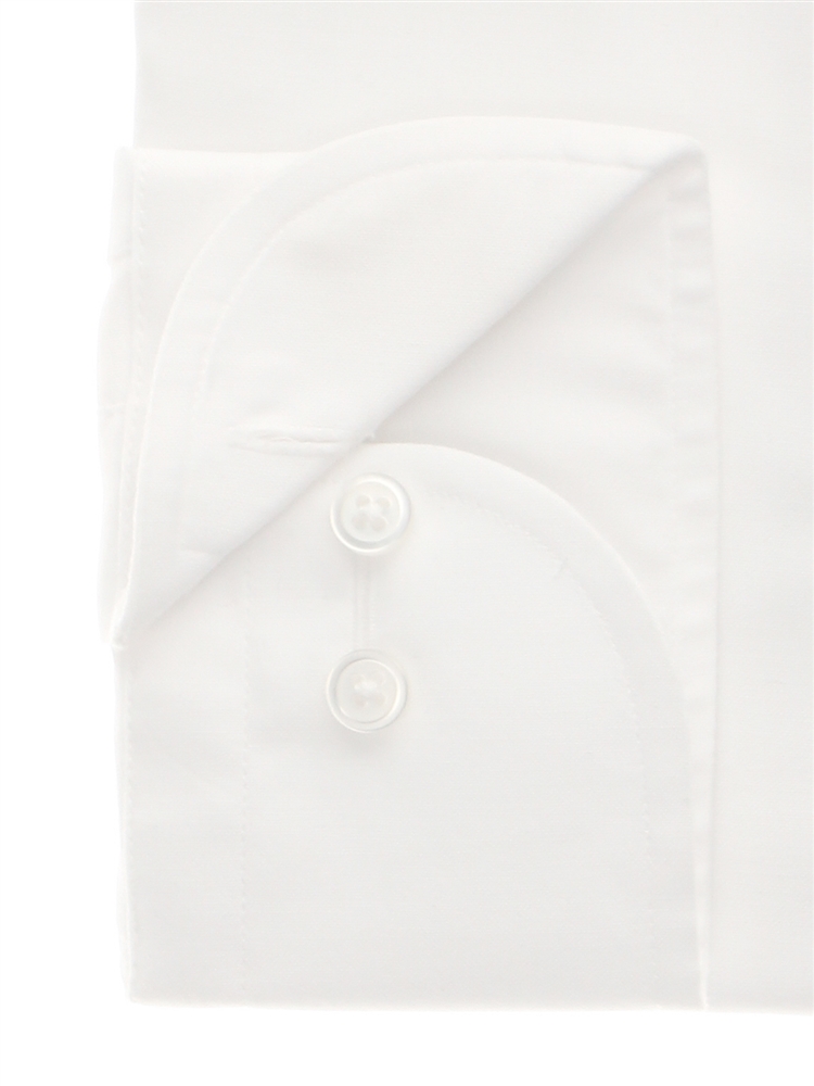 69％以上節約ワイシャツ 長袖 形態安定 織柄 ドレスシャツ ワイドカラー ザ・スーツカンパニー スーツスクエア BASIC ホワイト メンズファッション 