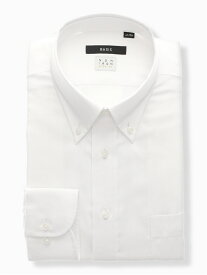【4点で25％OFF】ワイシャツ メンズ 長袖 形態安定 ストレッチ 3BLOCK 織柄 BASIC ドレスシャツ ビジネスシャツ ホワイト スーツスクエア ザ・スーツカンパニー
