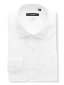 【4点で25％OFF】ワイシャツ メンズ 長袖 形態安定 ストレッチ 3BLOCK 透け防止 シワになりにくい ストレッチ ワイドカラー BASIC ビジネス 通勤 ホワイト 白 ノーアイロン スーツスクエア ザ・スーツカンパニー