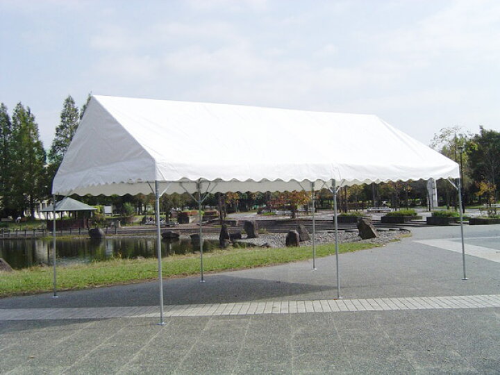 楽天市場】キングテント（1.5間×2間/2間×3間）柱高1.8m/2m 首折れ式 