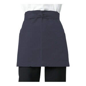 4ヶポケット前掛け【まとめ買い割引】(飲食店 前掛エプロン 業務用エプロン サロンエプロン)全8色A-203G紺