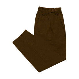 作務衣（さむえ、サムエ）ズボン 【価格据え置き】業務用作務衣通販パンツ男女兼用S〜LL全8色 P-201Dこげ茶 パンツ レディース メンズ 仕事 制服 脇ゴム ゆったり 和食 飲食