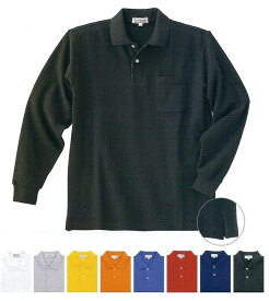 綿長袖ポロシャツ　全8色 男女兼用S〜XLサイズ 男性用女性用 tシャツ Tシャツ メンズ レディース 長袖 無地 おしゃれ 仕事 ポケット付 イベント 白 イベント 綿100% レディースメンズ綿100 長袖 sサイズ