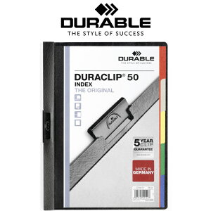 DURABLE DURACLIP INDEX 50 fu fNbv CfbNX 50 A4y3܂Ń|XgOKz [bp  [ ItBXpi A4   t@C NAt@C UEBh 